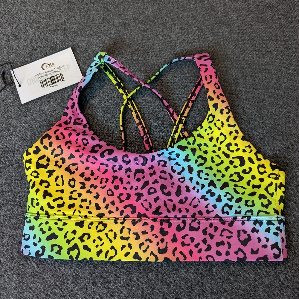 Zyia rainbow leopard LNT bra